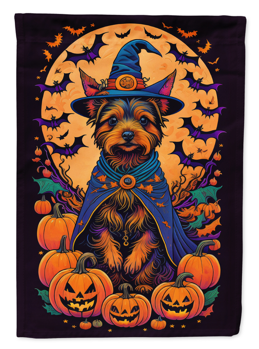 Australian Terrier Witchy Halloween House Flag Caroline's Treasures