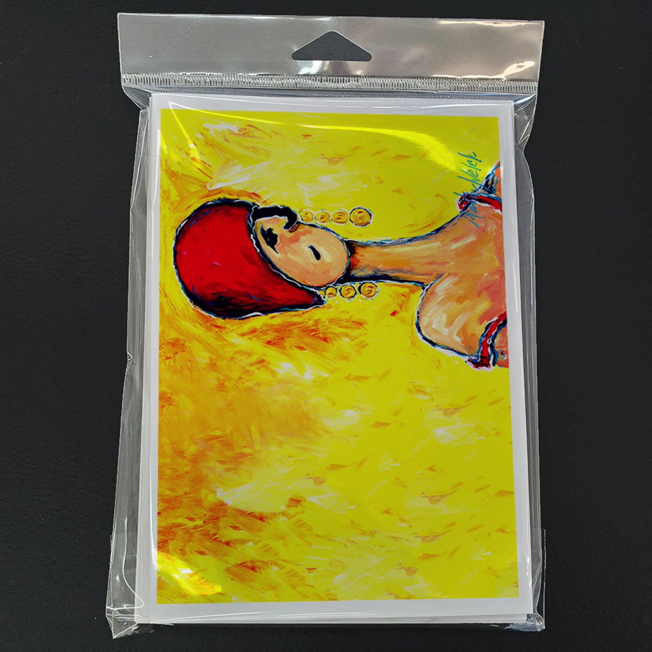Azalines Earrings Lady Greeting Cards Pack of 8 Caroline's Treasures