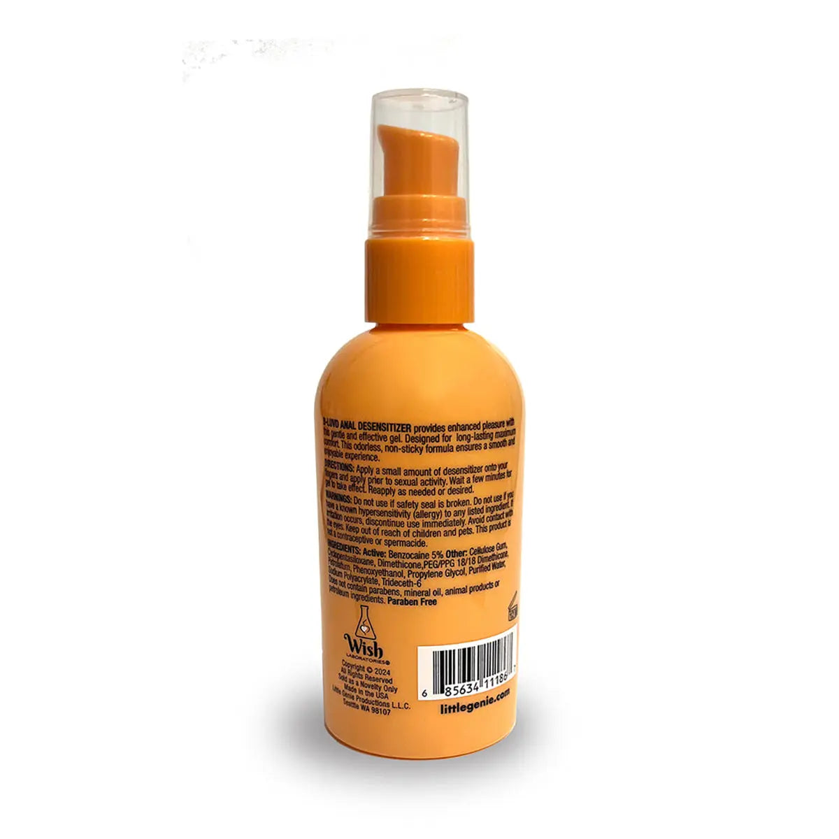 B-Luvd Anal Desensitizing Lube 4oz Little Genie