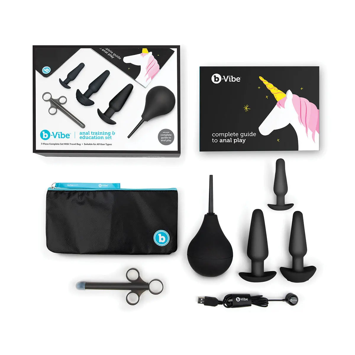 B-Vibe Anal Training Set - Black B-Vibe