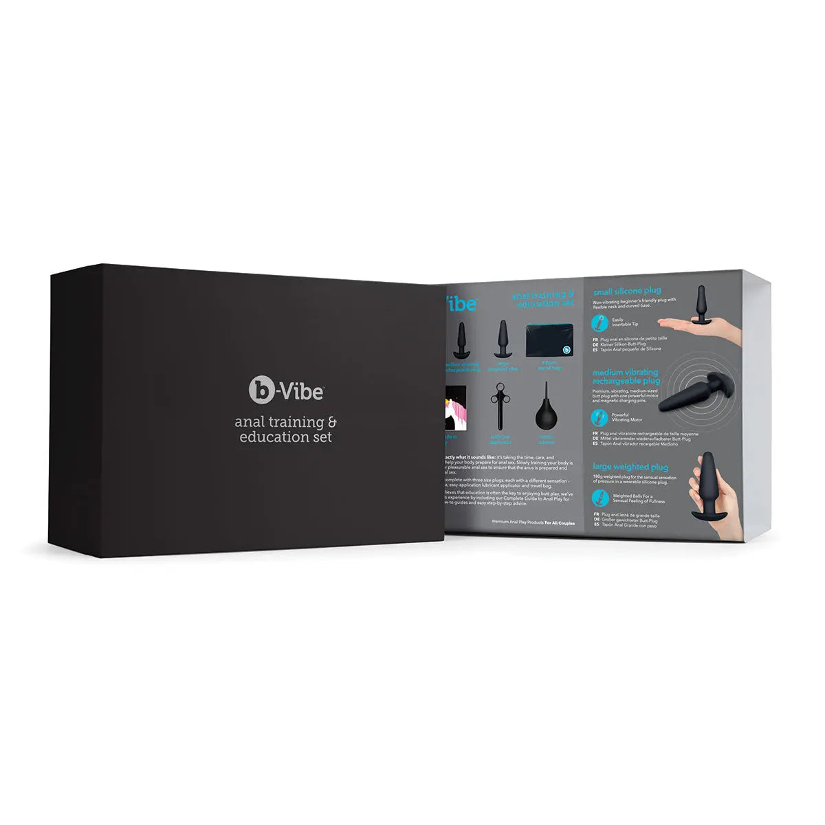 B-Vibe Anal Training Set - Black B-Vibe
