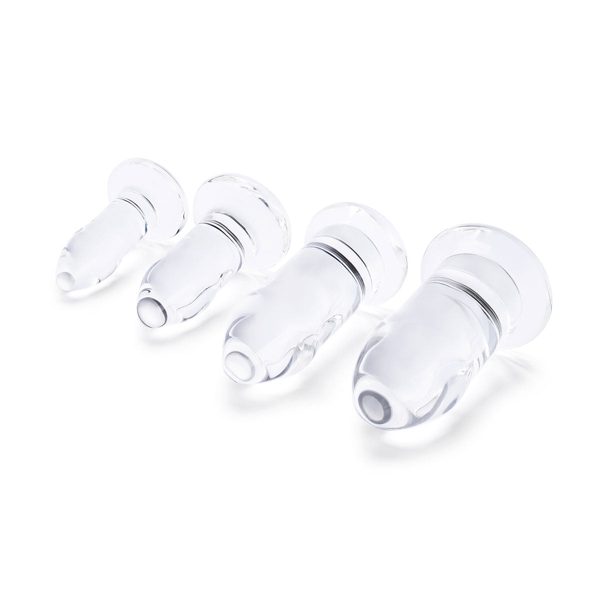B-Vibe Glass Anal Dilators Set - GreatEagleInc