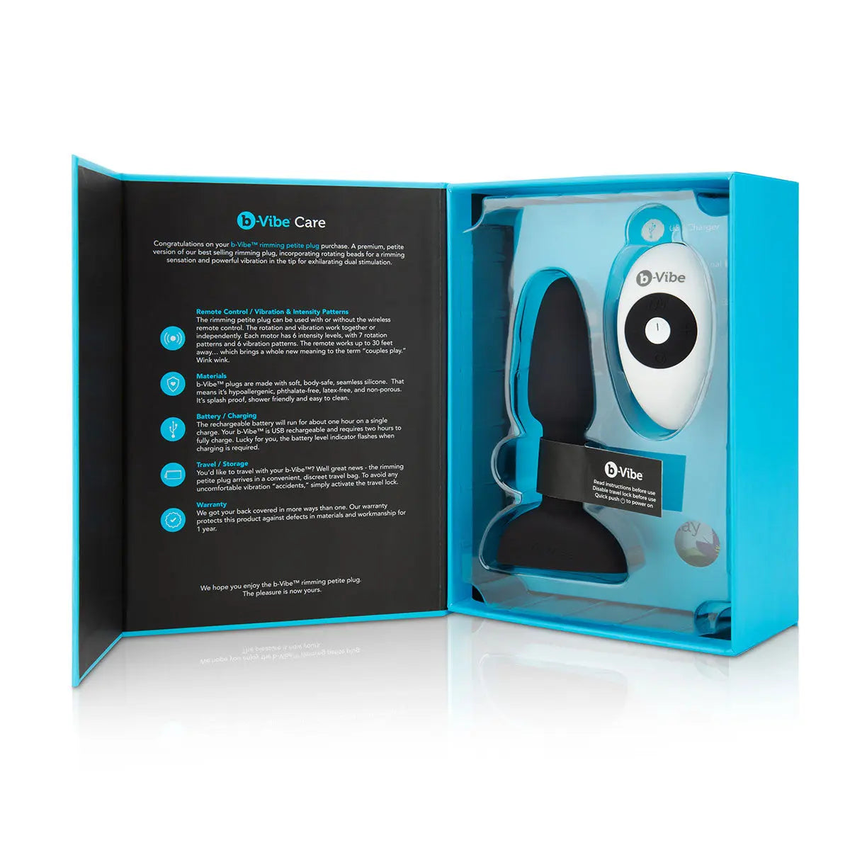 B-Vibe Rimming Petite Plug  - Black B-Vibe