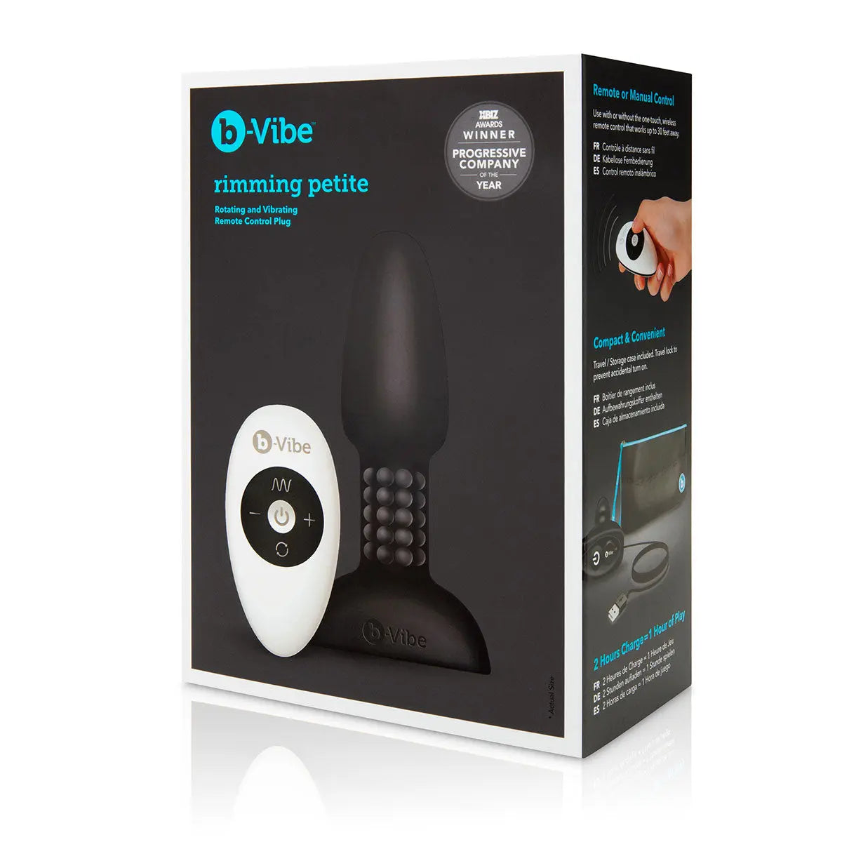 B-Vibe Rimming Petite Plug  - Black B-Vibe