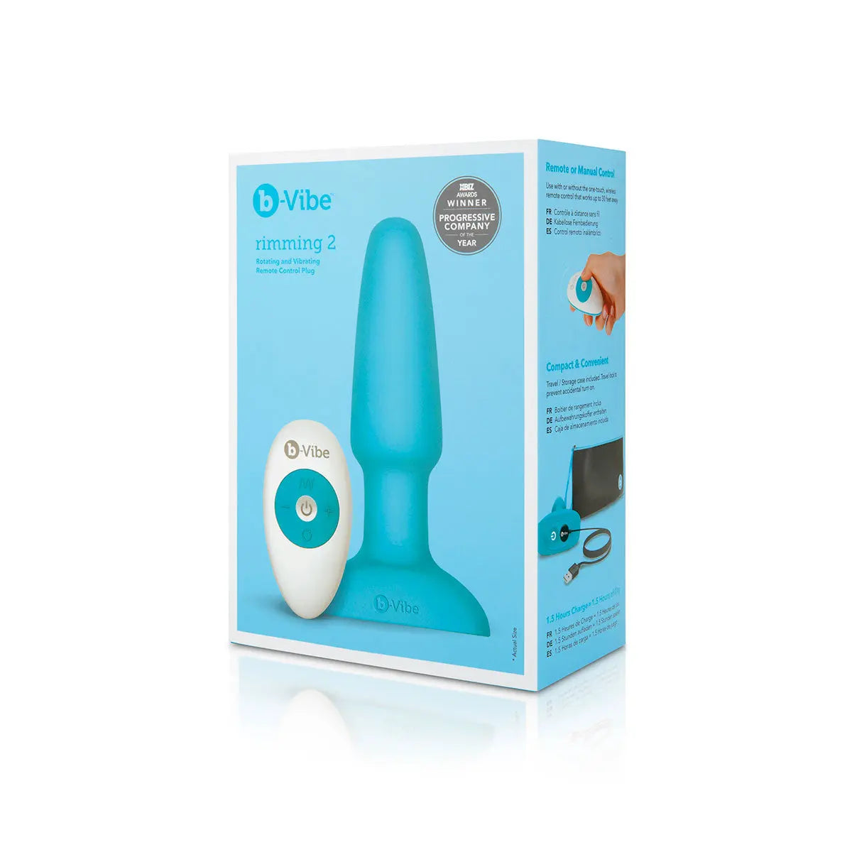 B-Vibe Rimming Plug 2 - Teal B-Vibe