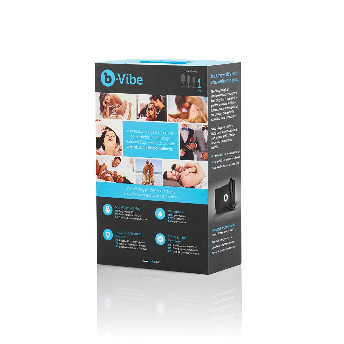 B-Vibe Snug Plug 1 (S) - Black B-Vibe