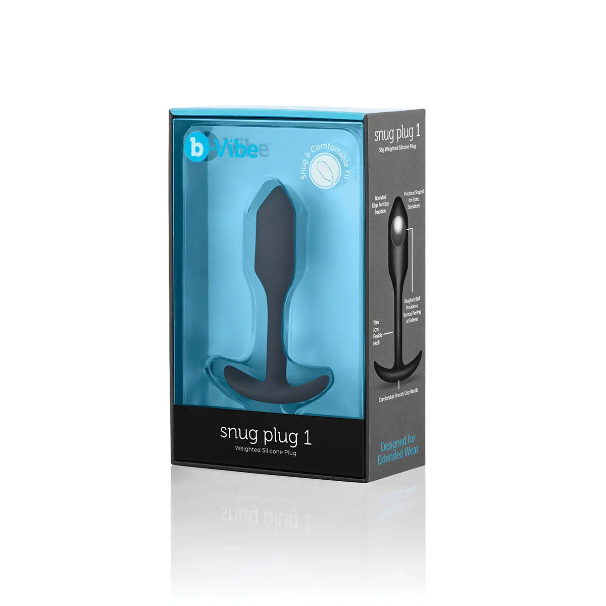 B-Vibe Snug Plug 1 (S) - Black B-Vibe