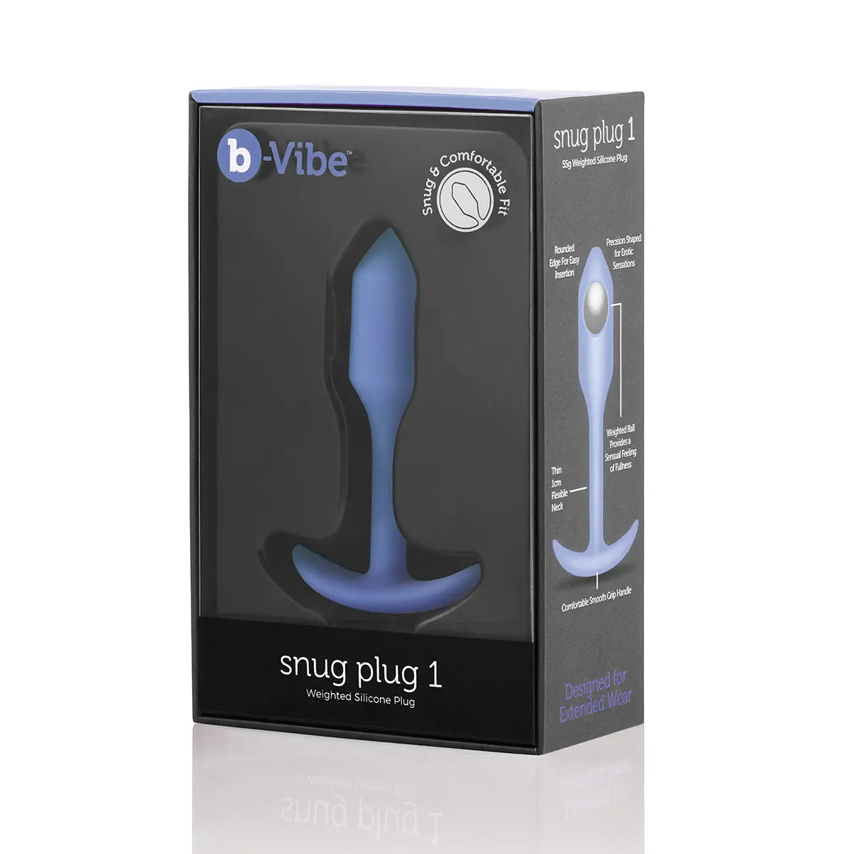 B-Vibe Snug Plug 1 (S) - Violet B-Vibe