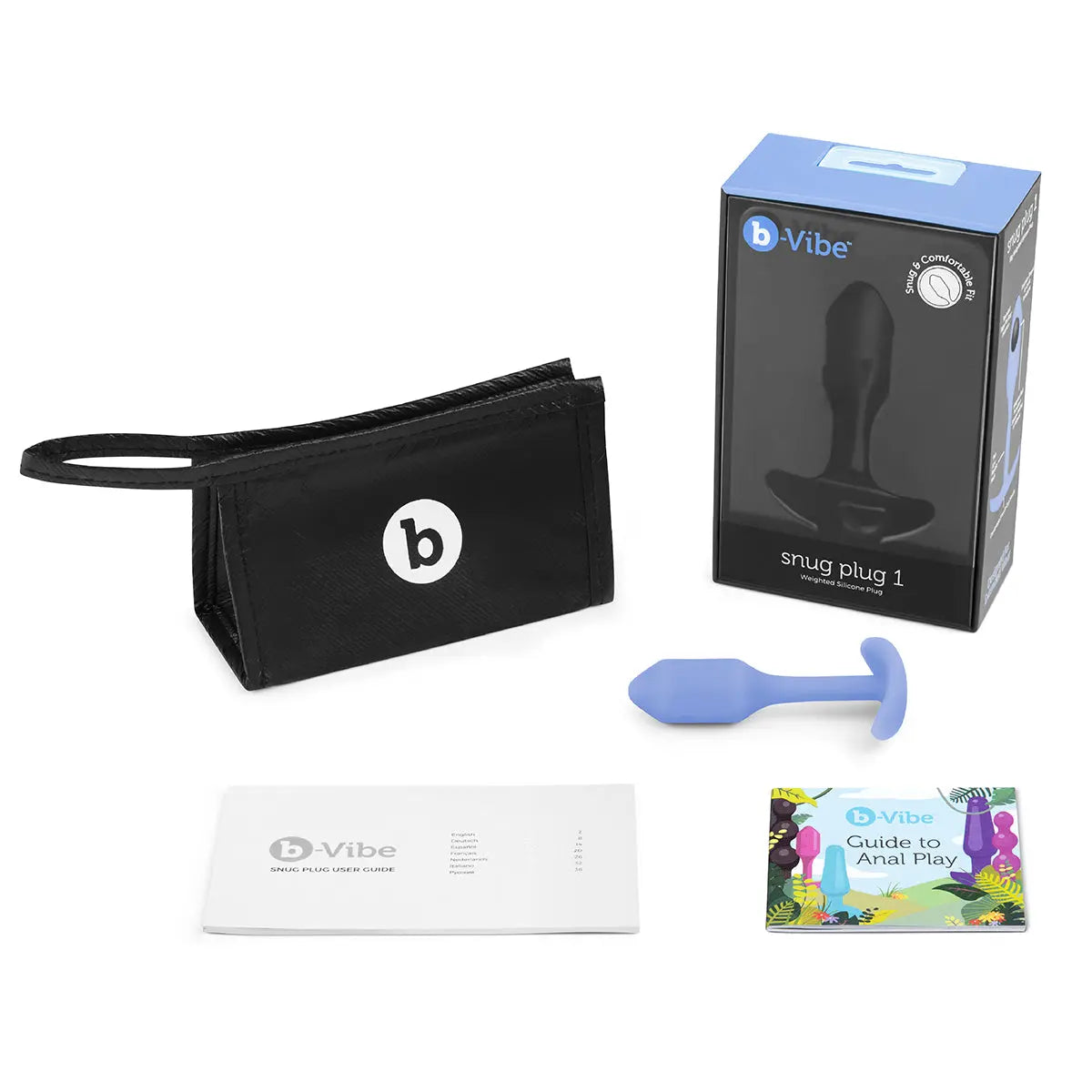 B-Vibe Snug Plug 1 (S) - Violet B-Vibe