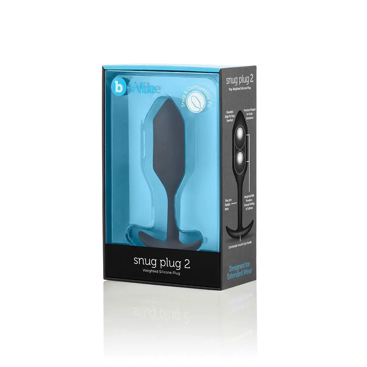 B-Vibe Snug Plug 2 (M) - Black B-Vibe
