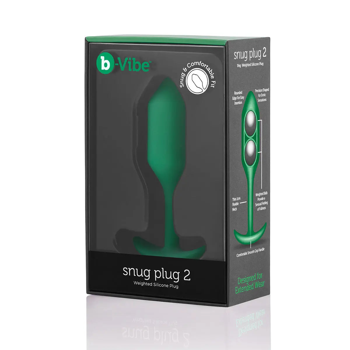 B-Vibe Snug Plug 2 (M) - Green B-Vibe