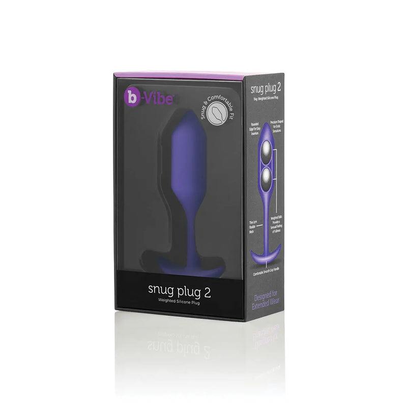 B-Vibe Snug Plug 2 (M) - Purple B-Vibe