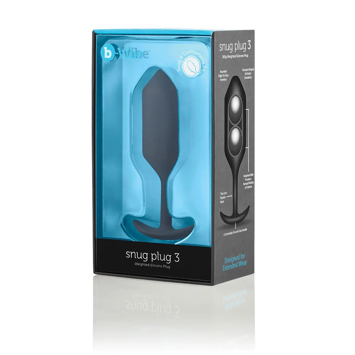 B-Vibe Snug Plug 3 (L) - Black B-Vibe