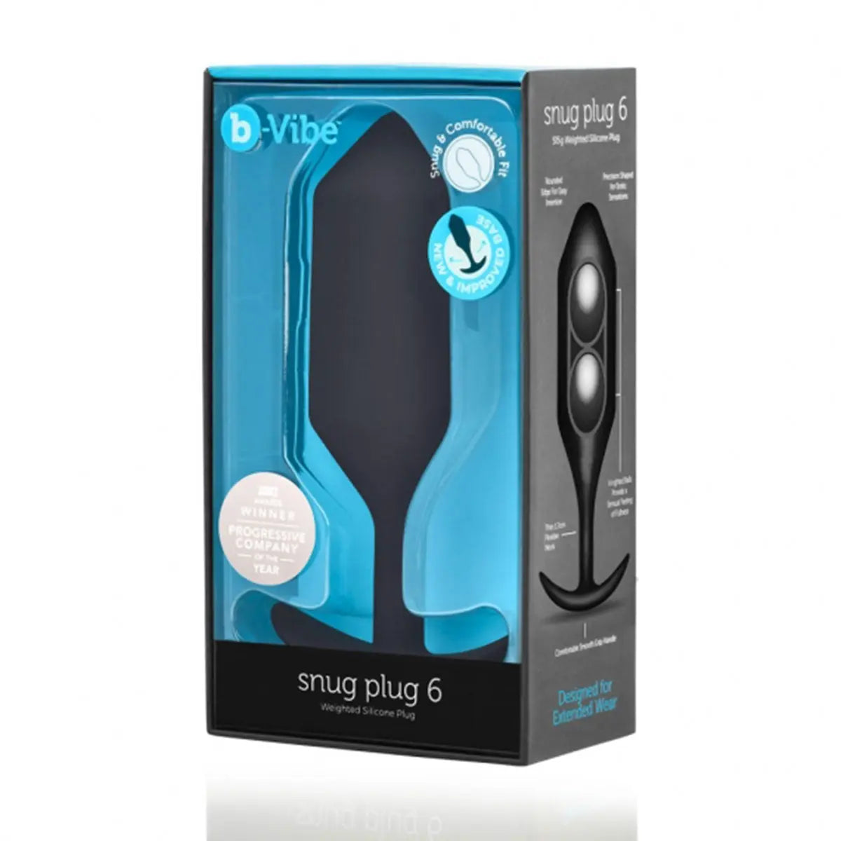 B-Vibe Snug Plug 6 (XXXL) - Black B-Vibe