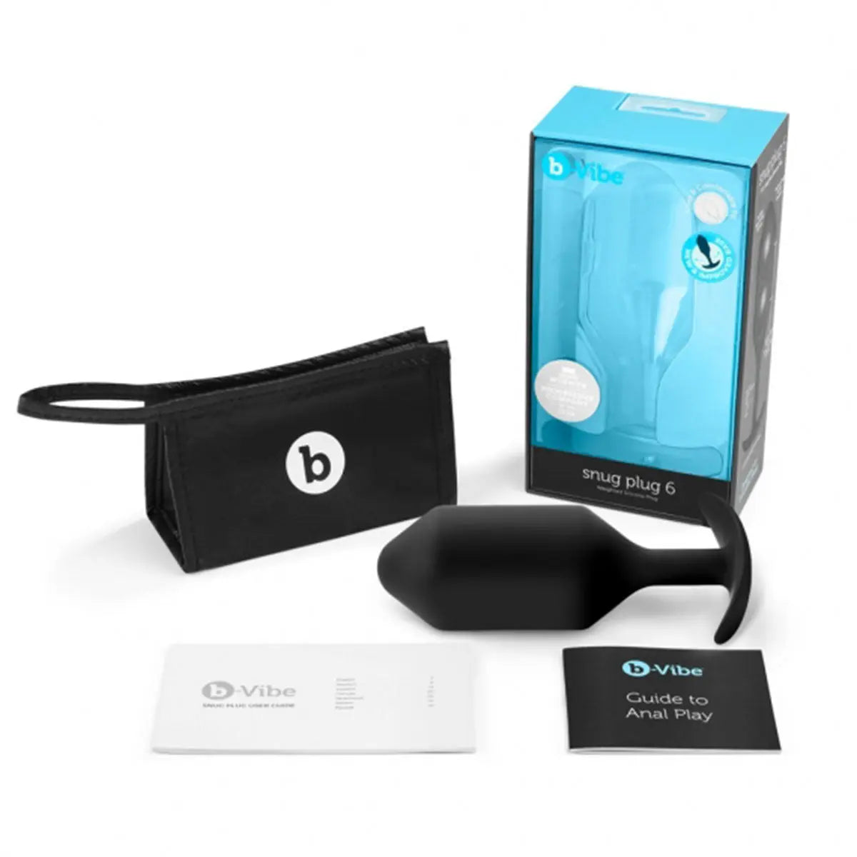 B-Vibe Snug Plug 6 (XXXL) - Black B-Vibe