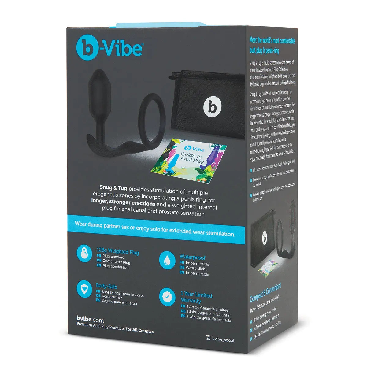 B-Vibe Snug & Tug Ring/Plug B-Vibe