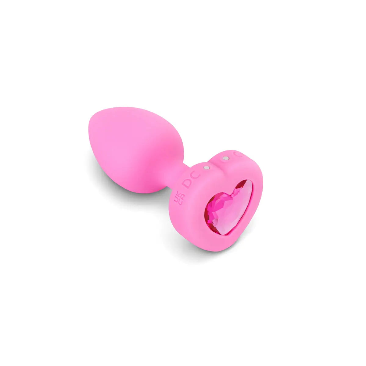 B-Vibe Vibrating Heart Plug Small/Medium - Pink Topaz - GreatEagleInc