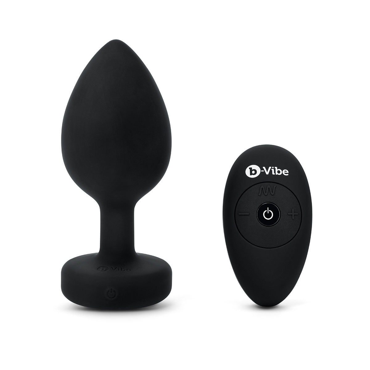 B-Vibe Vibrating Jewel Plug 2XL - Black B-Vibe