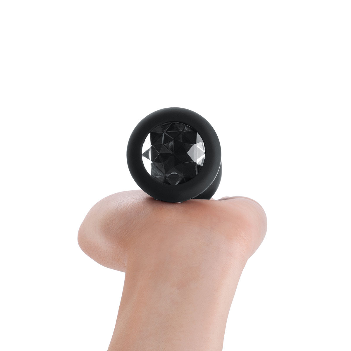 B-Vibe Vibrating Jewel Plug 2XL - Black B-Vibe