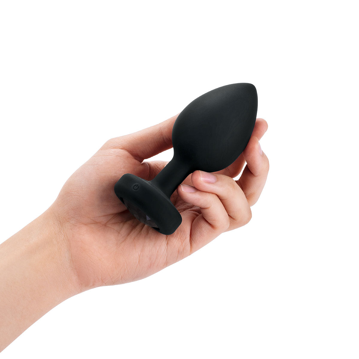 B-Vibe Vibrating Jewel Plug 2XL - Black B-Vibe