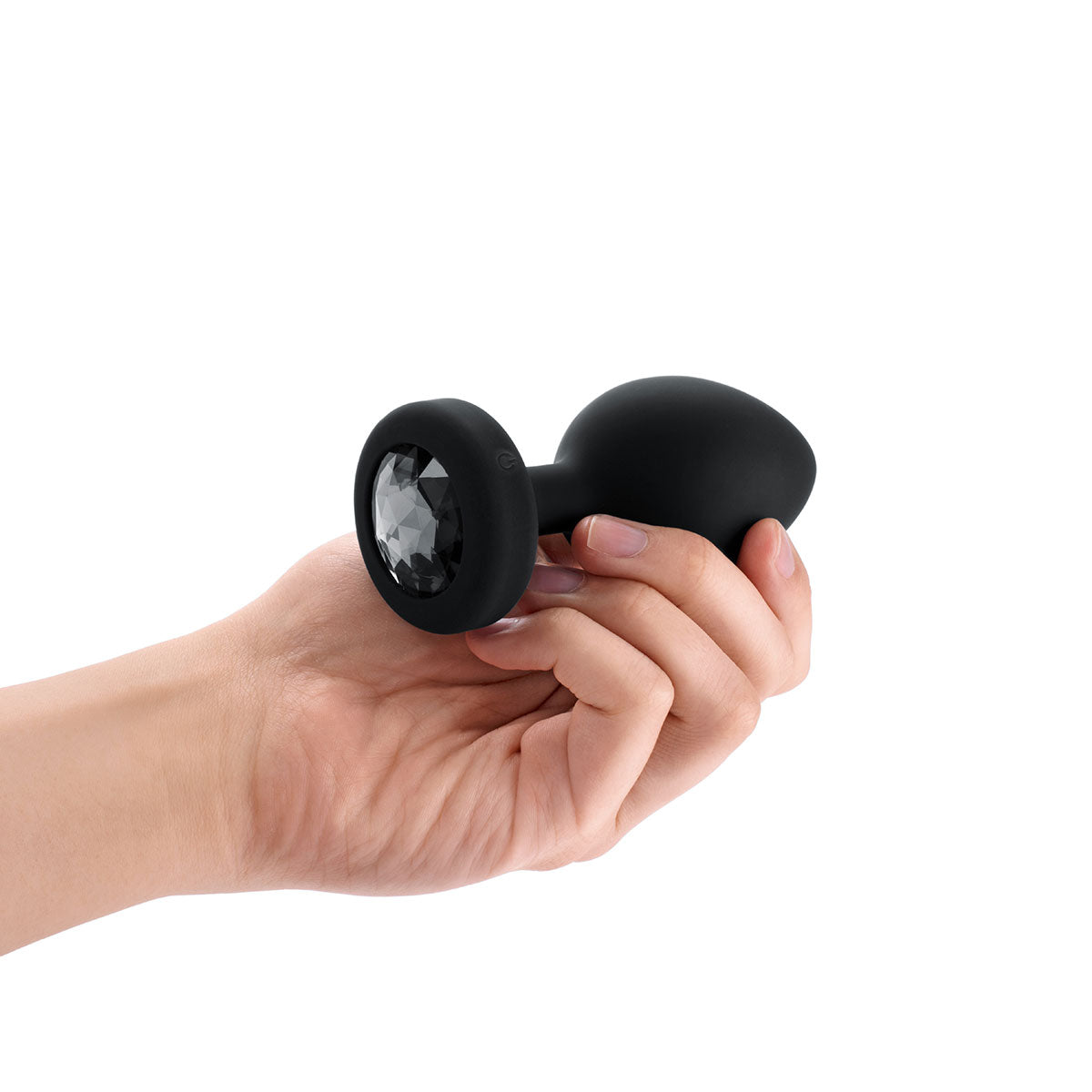 B-Vibe Vibrating Jewel Plug 2XL - Black B-Vibe