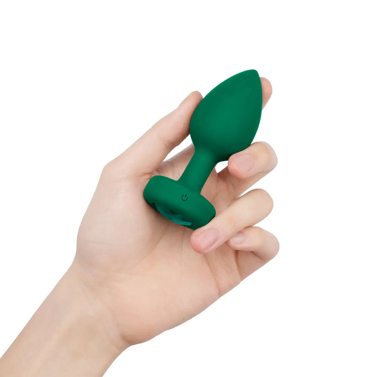 B-Vibe Vibrating Jewel Plug Medium/Large - Emerald B-Vibe