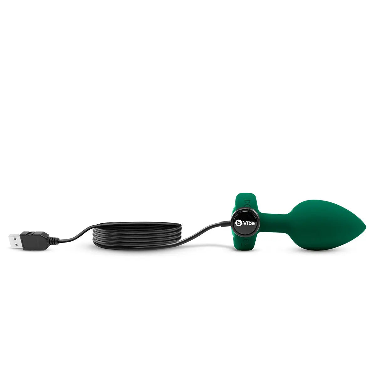 B-Vibe Vibrating Jewel Plug Medium/Large - Emerald B-Vibe