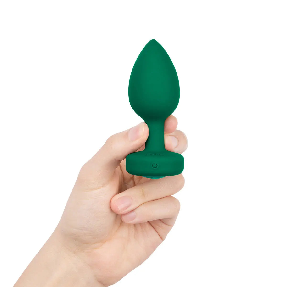 B-Vibe Vibrating Jewel Plug Medium/Large - Emerald B-Vibe