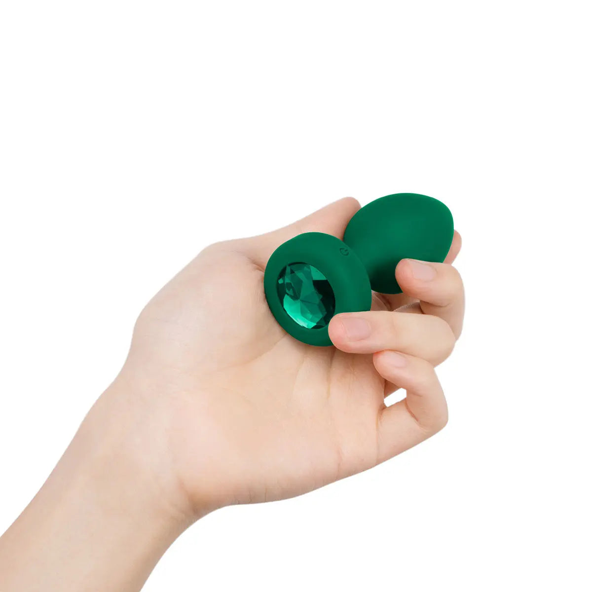 B-Vibe Vibrating Jewel Plug Medium/Large - Emerald B-Vibe