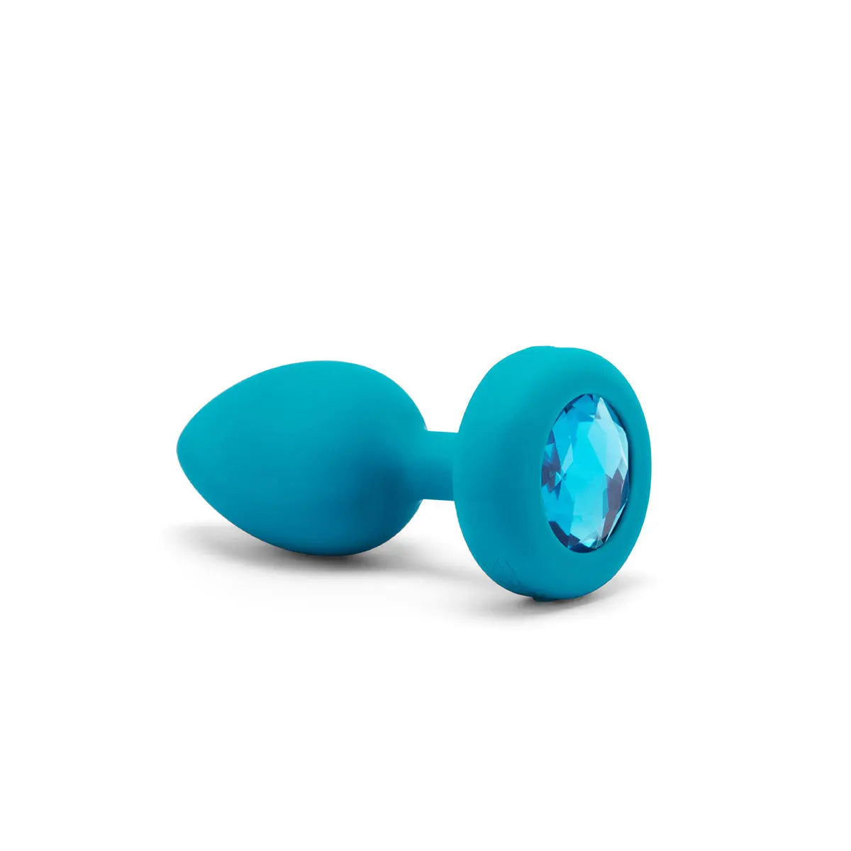 B-Vibe Vibrating Jewel Plug Small/Medium - Aqua B-Vibe