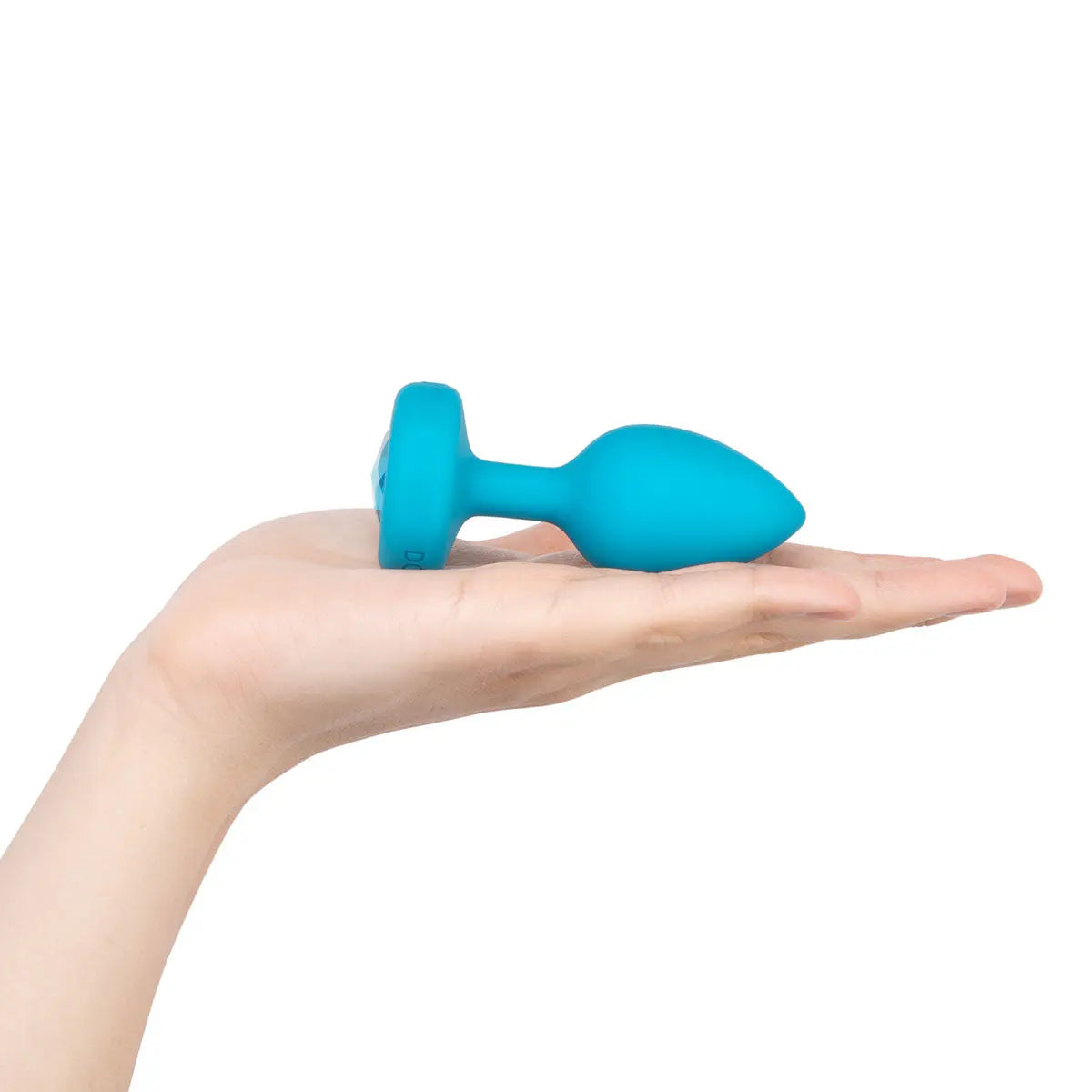B-Vibe Vibrating Jewel Plug Small/Medium - Aqua B-Vibe
