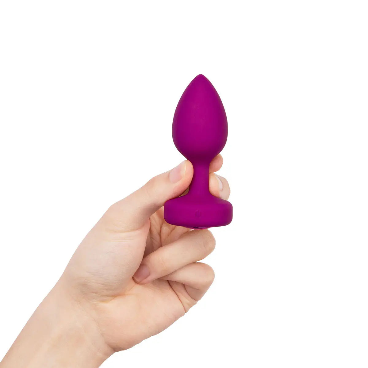 B-Vibe Vibrating Jewel Plug Small/Medium - Fuchsia B-Vibe