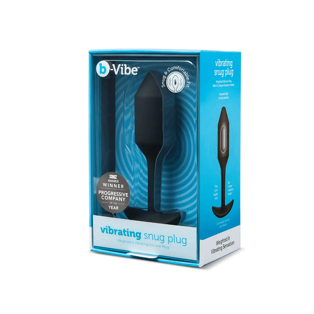 B-Vibe Vibrating Snug Plug 2 (M) - Black B-Vibe