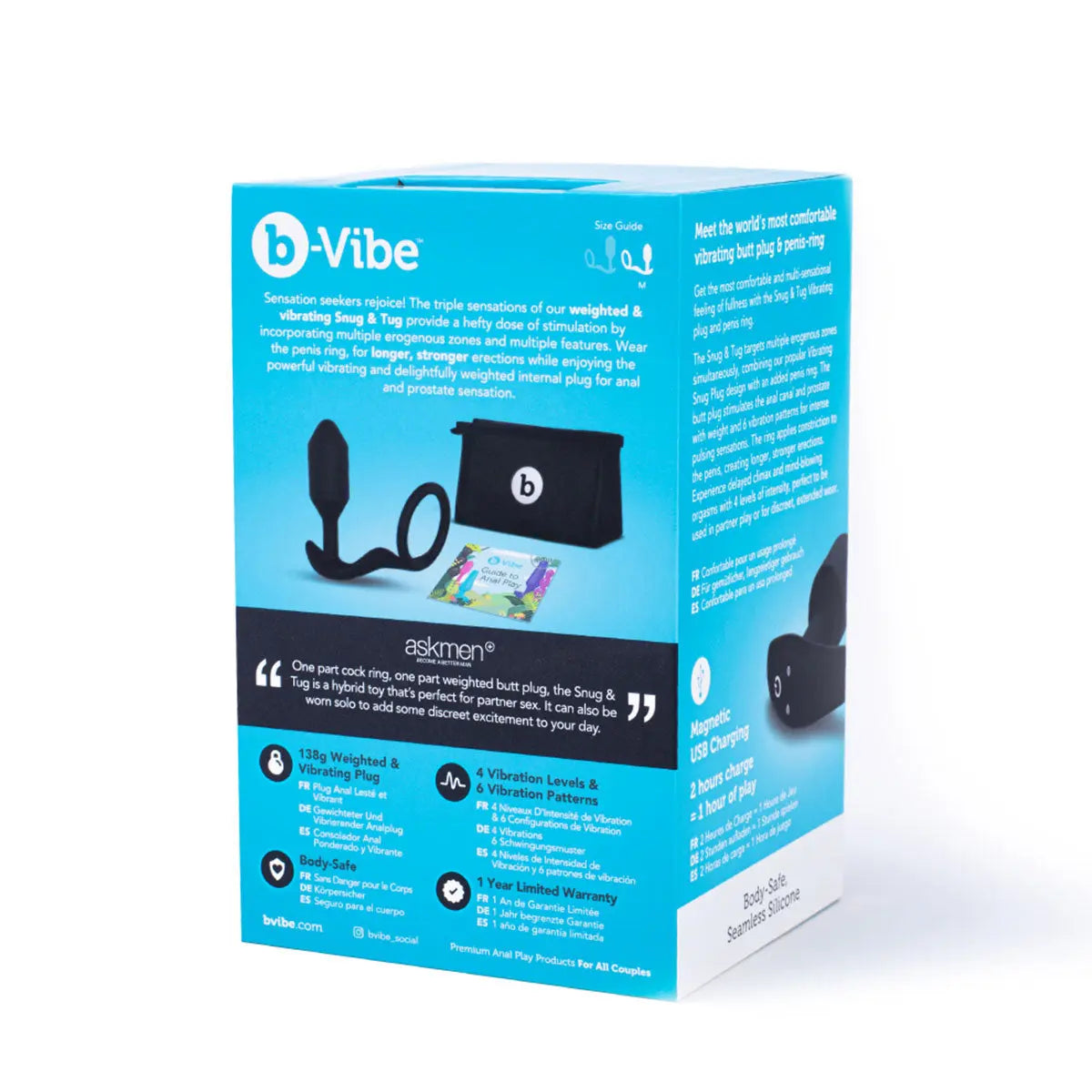 B-Vibe Vibrating Snug & Tug (M) B-Vibe
