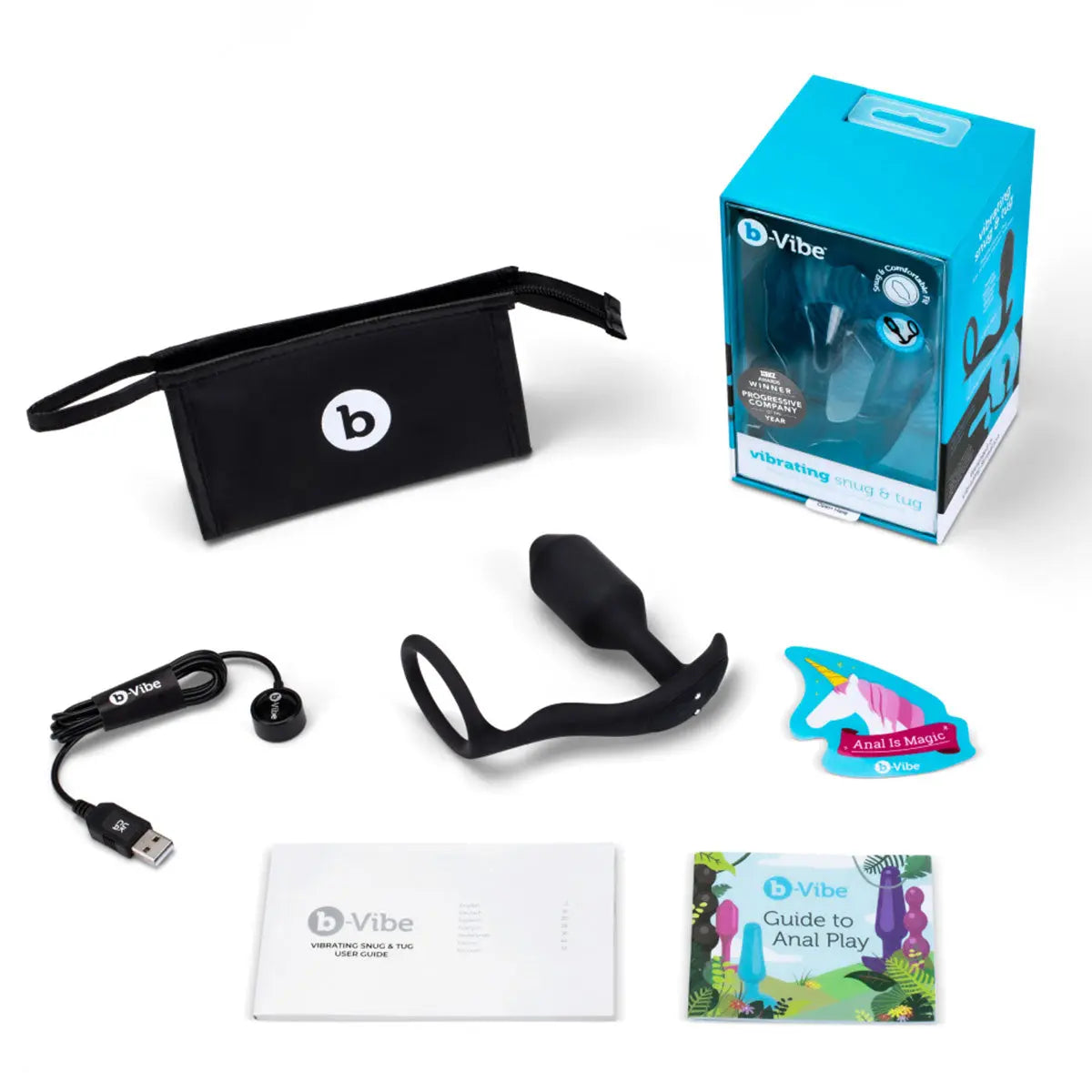 B-Vibe Vibrating Snug & Tug (M) B-Vibe
