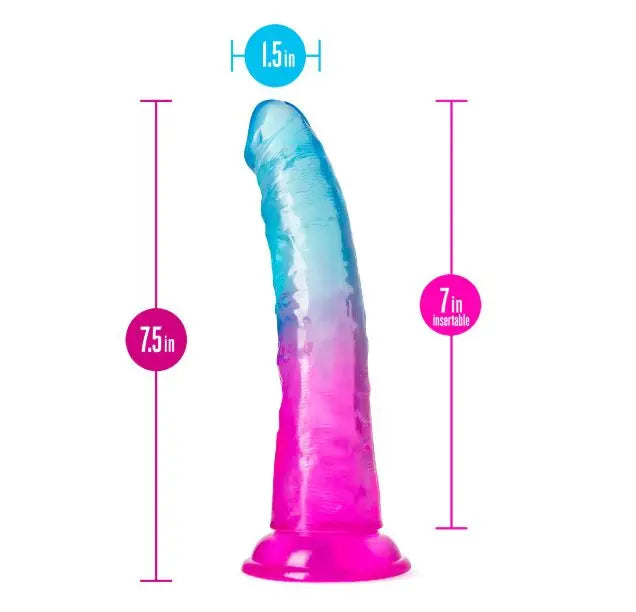 B Yours Beautiful Sky 7 Dildo Sunset " Blush Novelties
