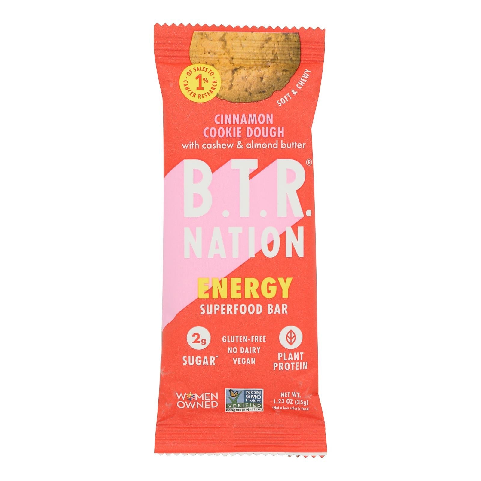 B.t.r. Bar - Sf Pbar Cin Cky Dgh Enrgy - Cs Of 12-1.2 Oz B.t.r. Bar