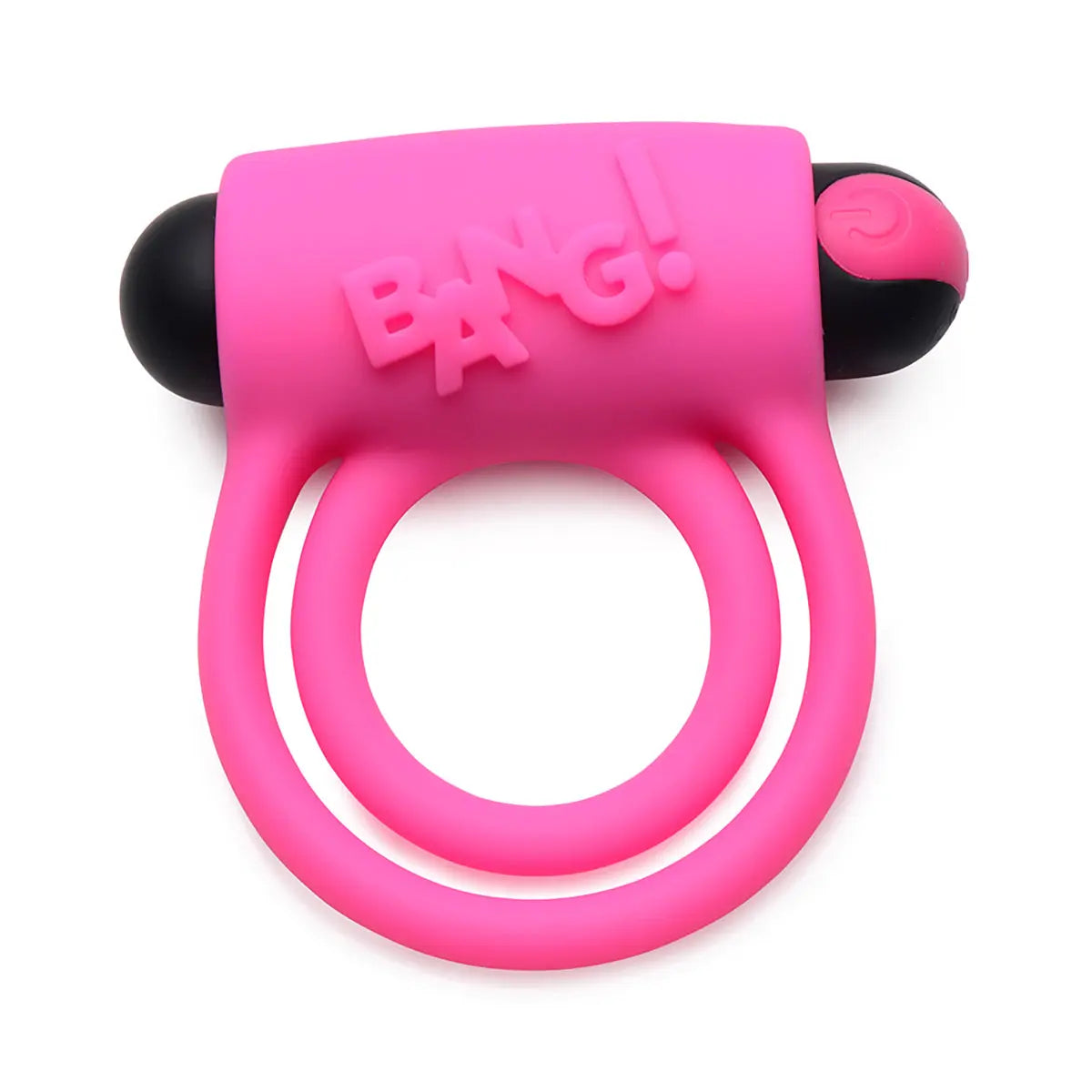 BANG! Silicone Cock Ring & Bullet with Remote Control Pink - GreatEagleInc