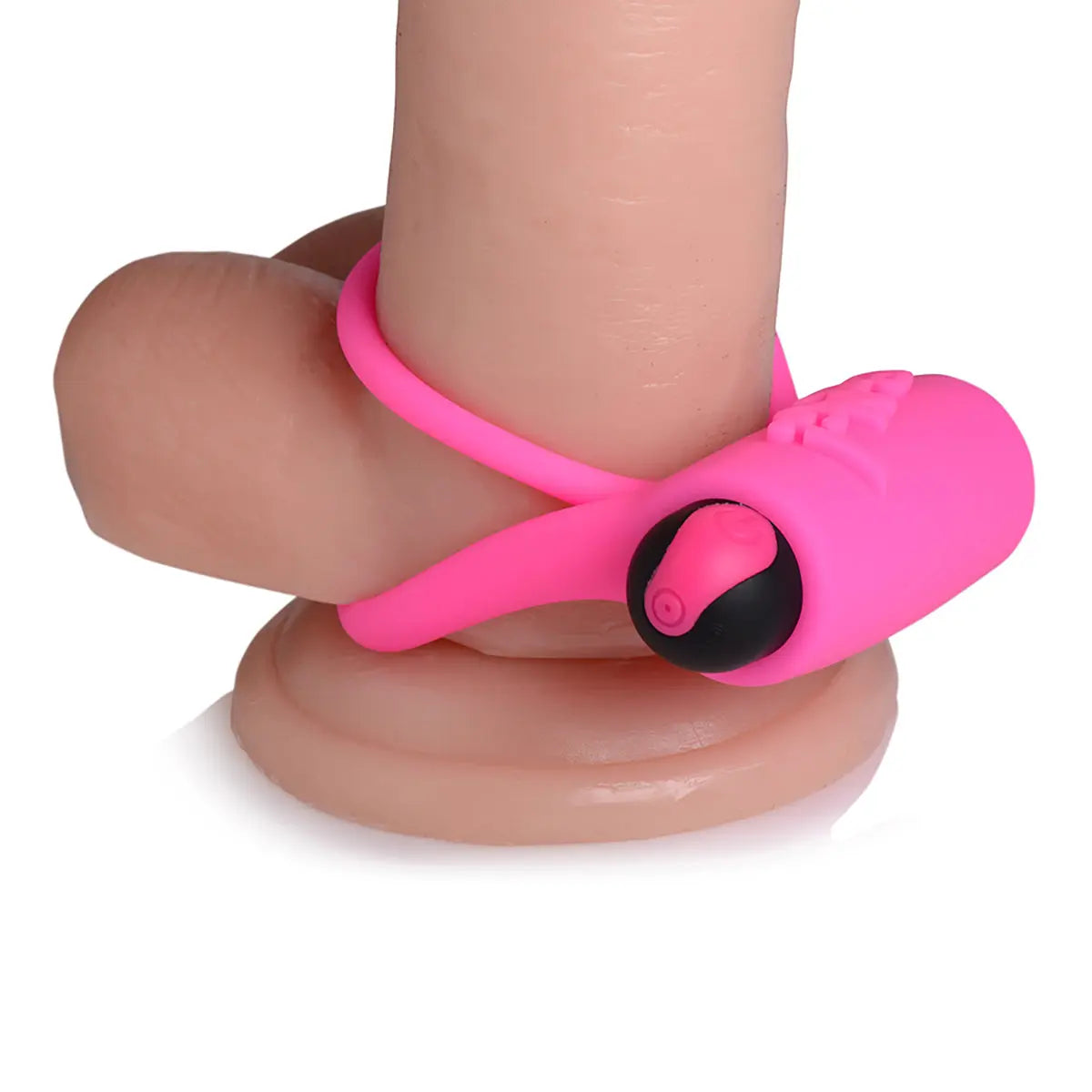 BANG! Silicone Cock Ring & Bullet with Remote Control Pink - GreatEagleInc