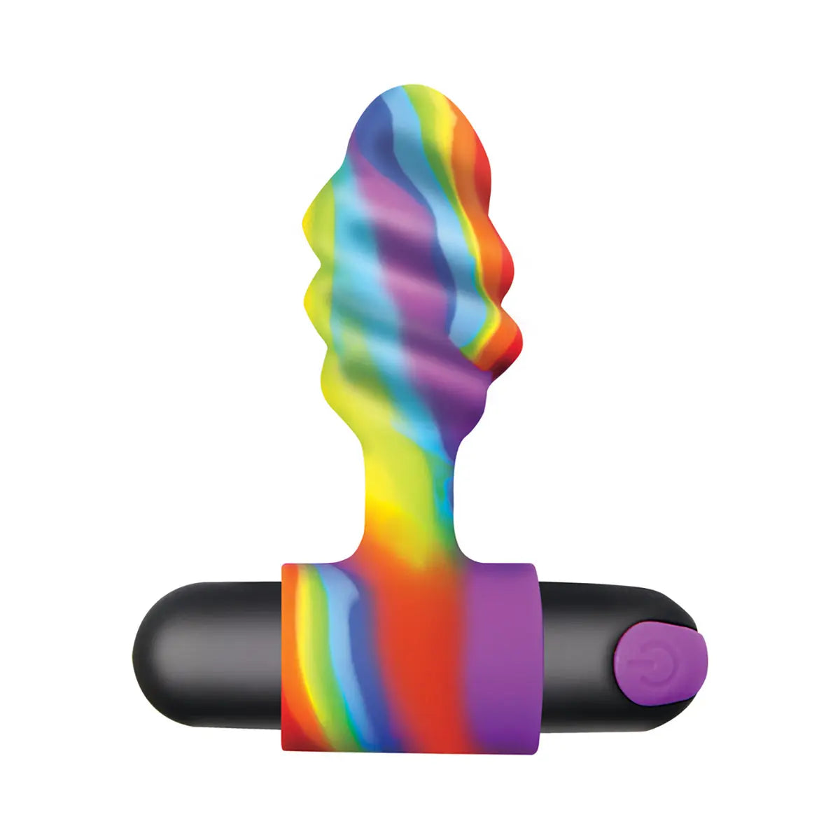 BANG! Vibrating Rainbow Butt Plug - GreatEagleInc