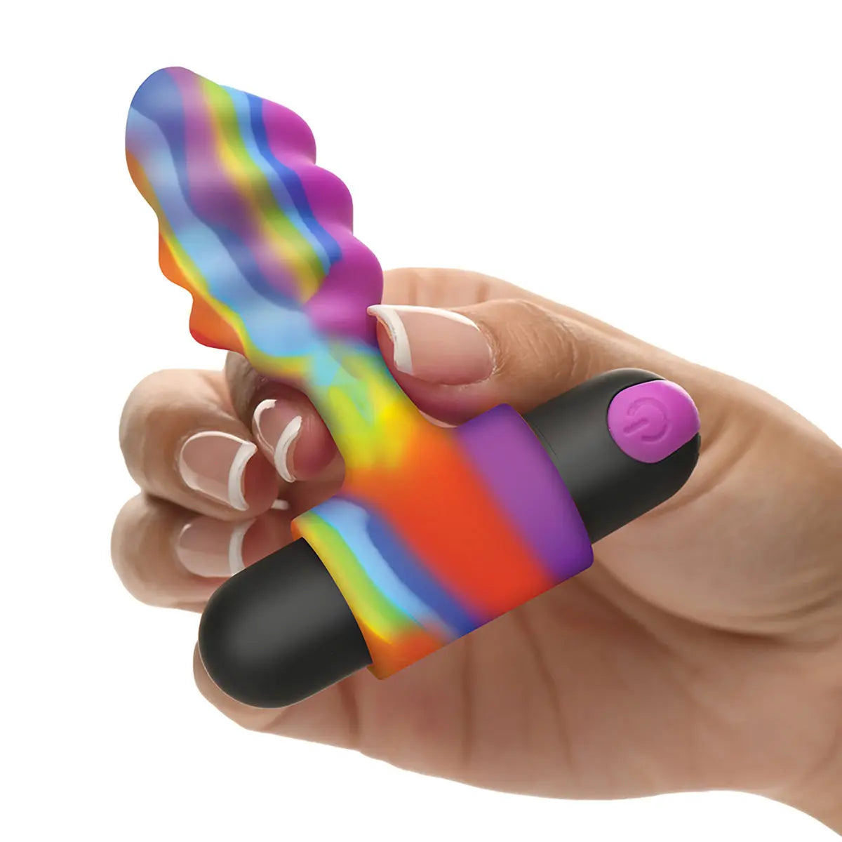 BANG! Vibrating Rainbow Butt Plug - GreatEagleInc