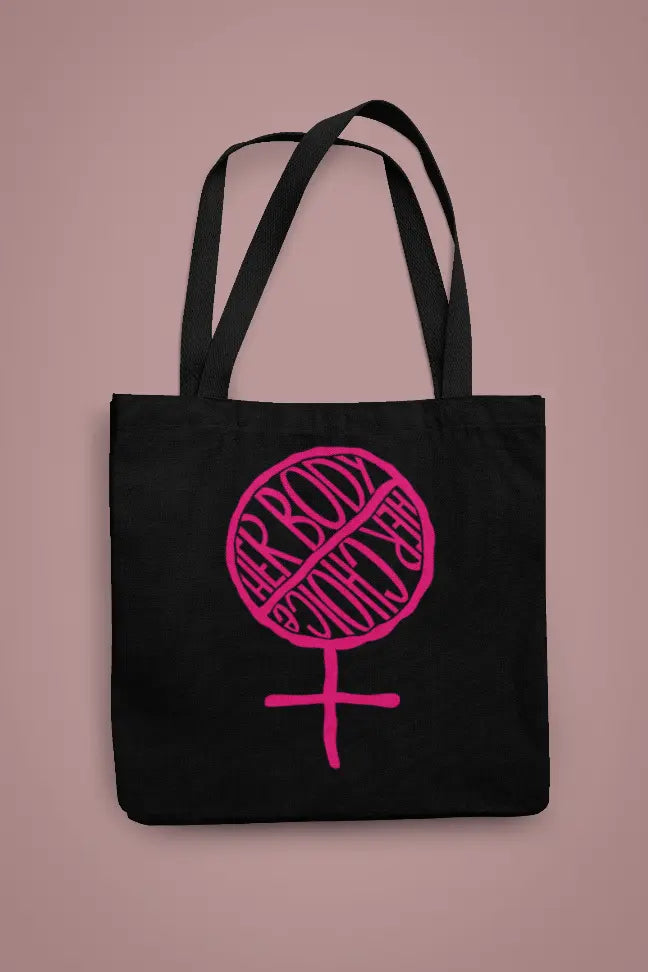 BANS OFF OUR BODIES Tote - Fundraiser to Fight Against the SCOTUS plans Black Cat Bazaar