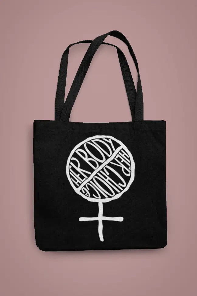 BANS OFF OUR BODIES Tote - Fundraiser to Fight Against the SCOTUS plans Black Cat Bazaar