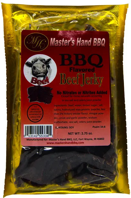 BBQ Beef Jerky Master's Hand BBQ