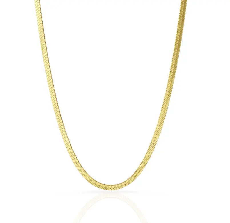 BECCA GOLD SNAKE CHAIN NECKLACE Mai Desiree