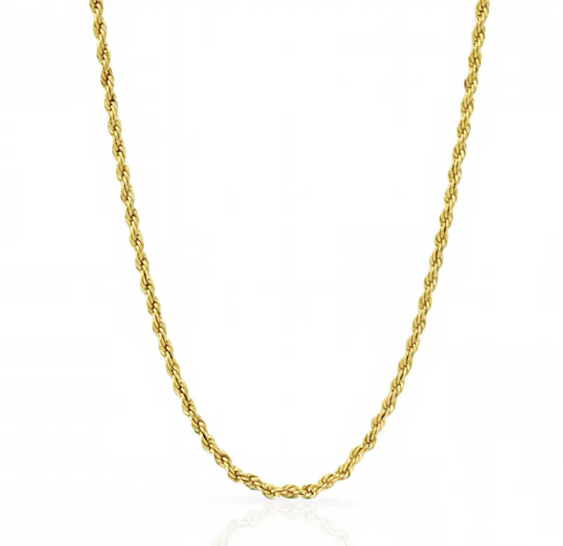 BILLIE THIN GOLD ROPE CHAIN NECKLACE Mai Desiree