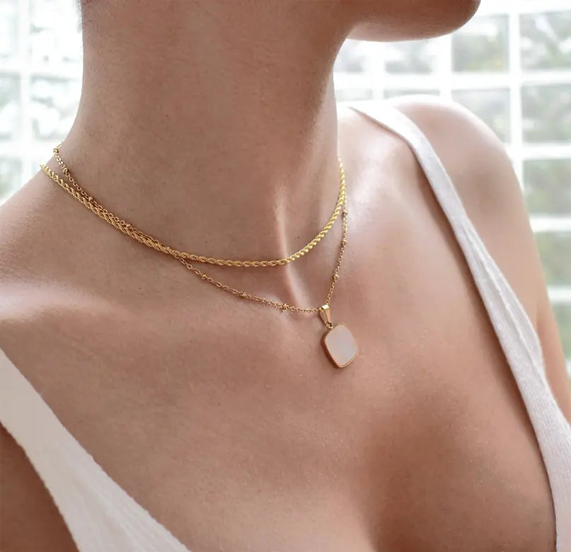 BILLIE THIN GOLD ROPE CHAIN NECKLACE Mai Desiree