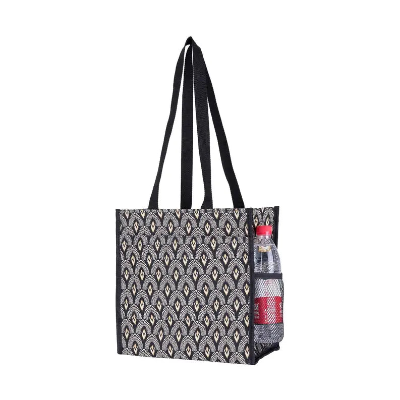 BLACK AND WHITE LUXOR SHOPPER BAG Signare USA