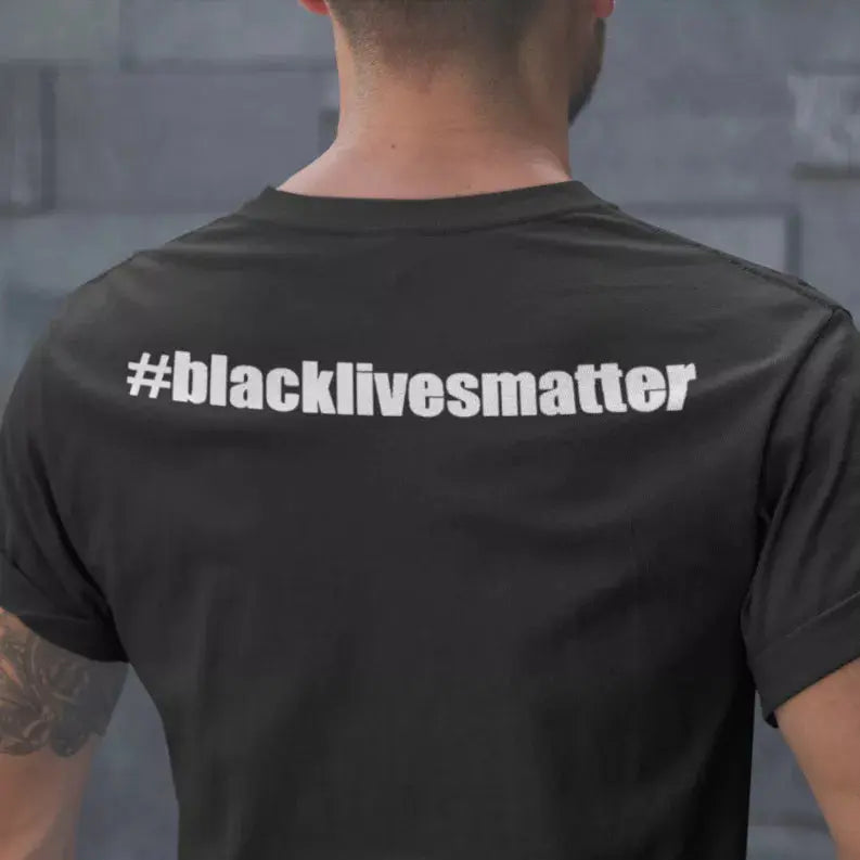 BLM Chicago Flag with #BLACKLIVESMATTER Black Cat Bazaar