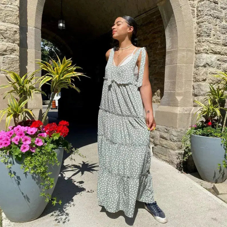 BREEZE RUFFLE MAXI DRESS Pawsome Pet